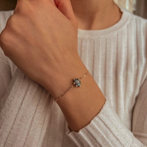 Citrine Handmade Adjustable Bracelet - Picture 7 of 8